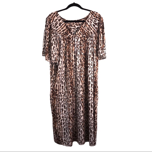 Vintage 1970s Leopard Nightgown Loungewear - Picture 8 of 8